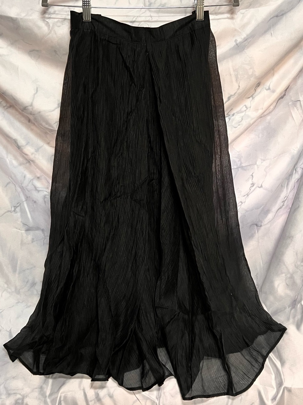 Black Flowing Midi/Maxi Skirt - Vince Camuto NEW NEW NEW size L